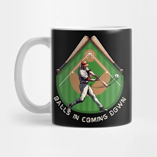 baseball touchdown - baseball balls in coming down Mug